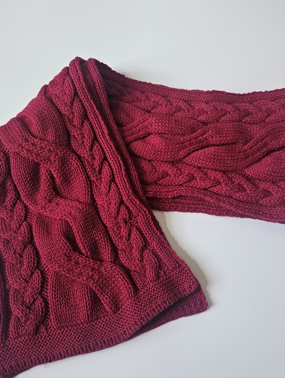 Blarney Woollen Mills Chunky Cable Knit Scarf